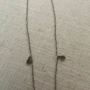Dainty Minimalist Boho Silver Charm Chain Necklace